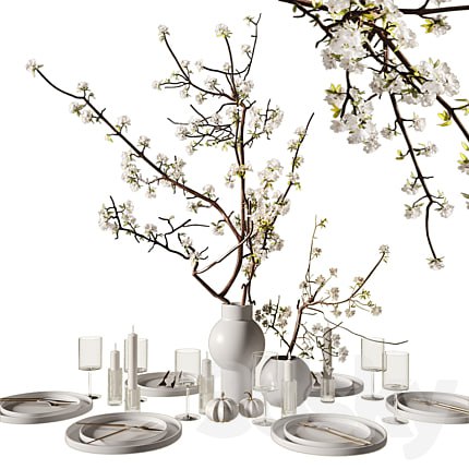 table setting modern style