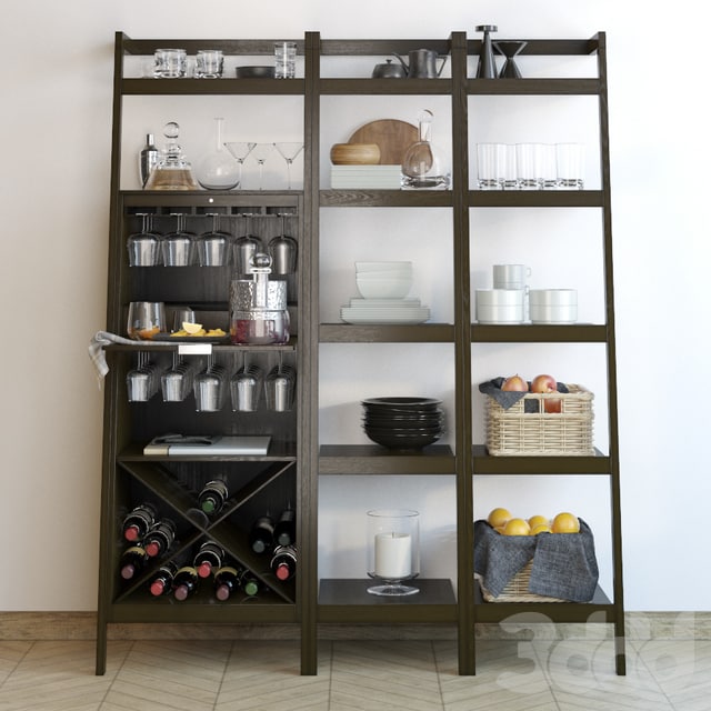 Sawyer Mocha Leaning Wine Bar