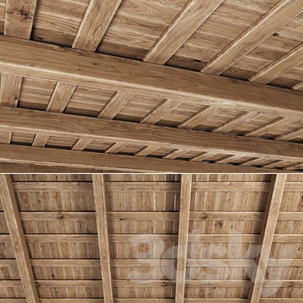 Wooden Ceiling V5 / Straight wooden ceiling