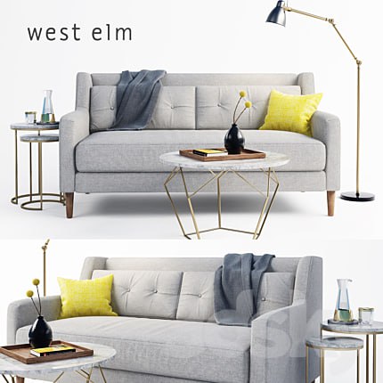 west elm sofa set