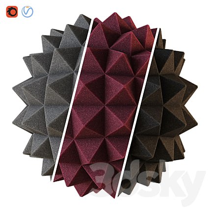 Acoustic foam material
