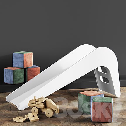 Jelanie Kids Slide White Elephant by Jupiduu