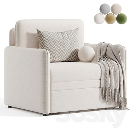 Кейсес Кресло Textile Light Cases Armchair