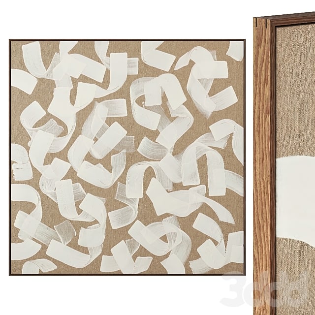 Abstract modern painting on canvas