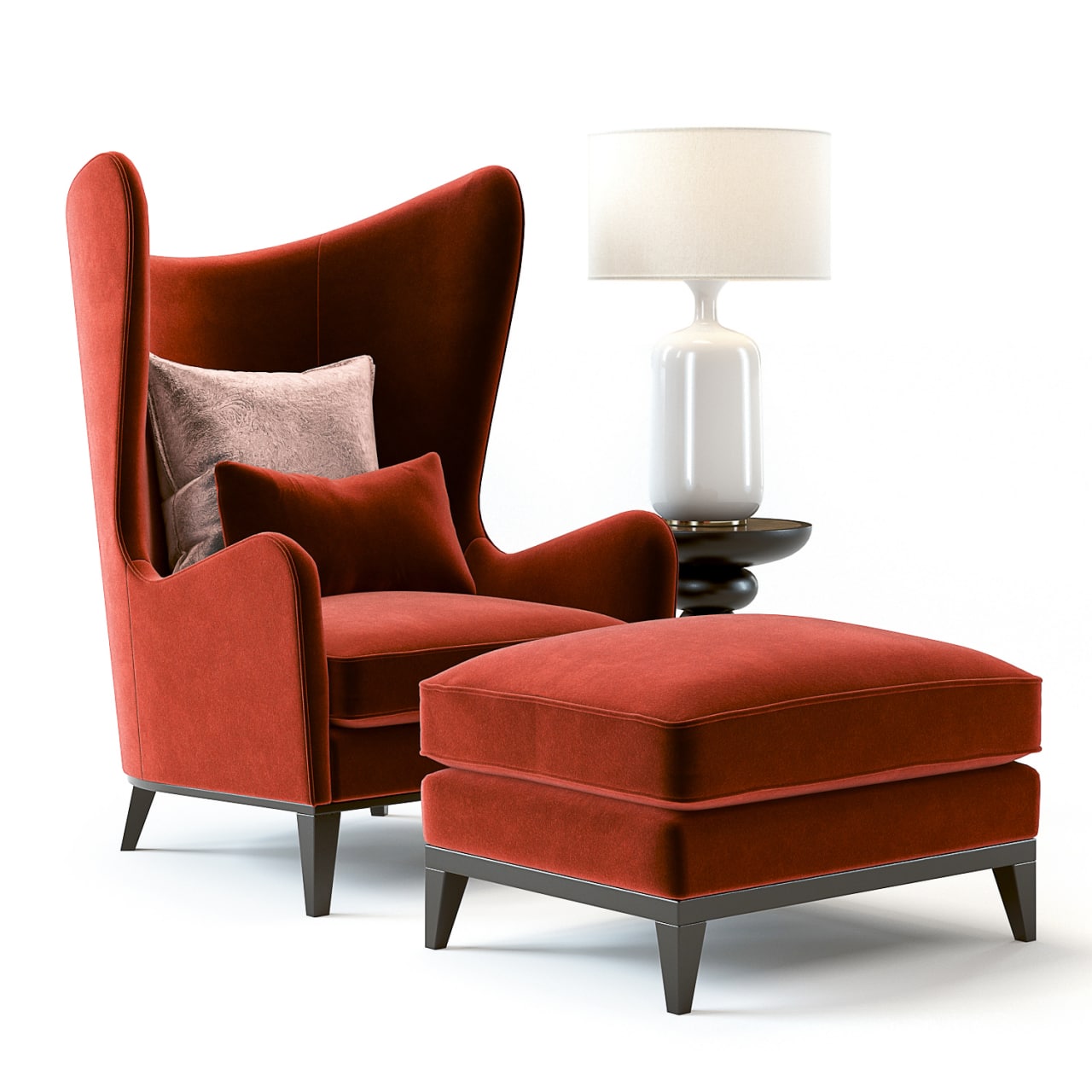 Monroe Armchair Red #**FURNITURE**