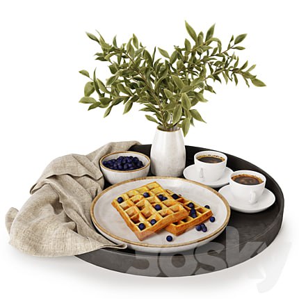 Breakfast on a tray w004