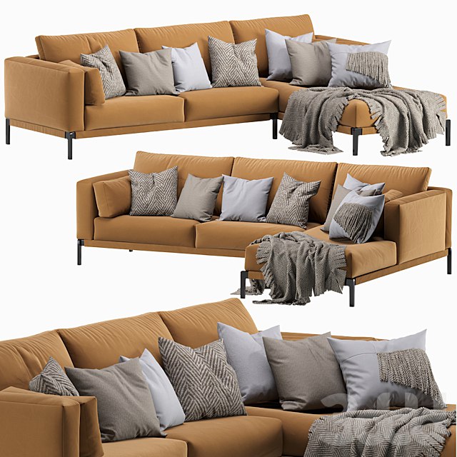 Flexform Romeo Chaise Longue Sofa