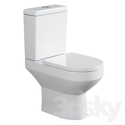 Toilet-compact AM PM Spirit V2.0 FlashClean with microlift + AM PM Certificate for 30 days of media service subscription