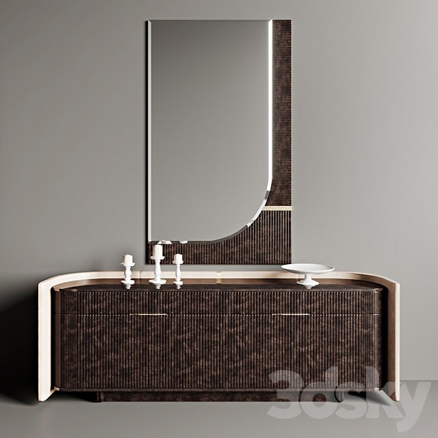 Chest and mirror Turri Eclipse