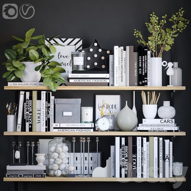 Black and white decor set 5