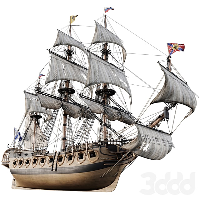 Sailing frigate Olifant 1705г. -relief