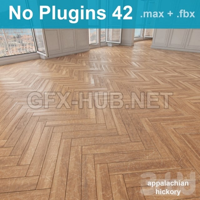 Appalachian hickory , , parquet