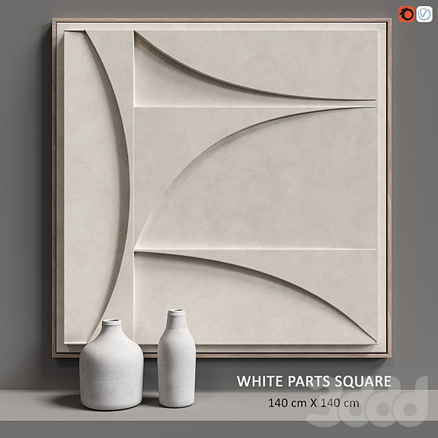 Relief WHITE PARTS SQUARE @redpromax