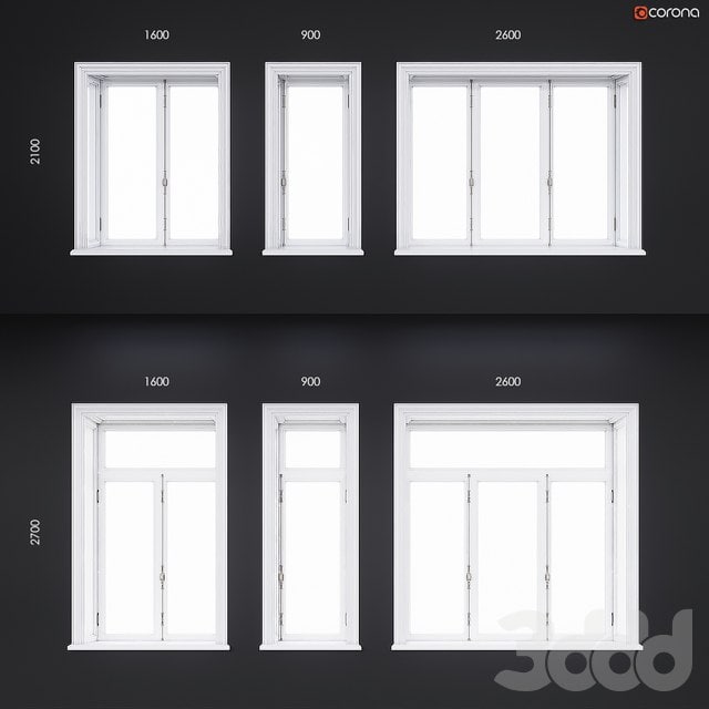 Деревянные классические окна