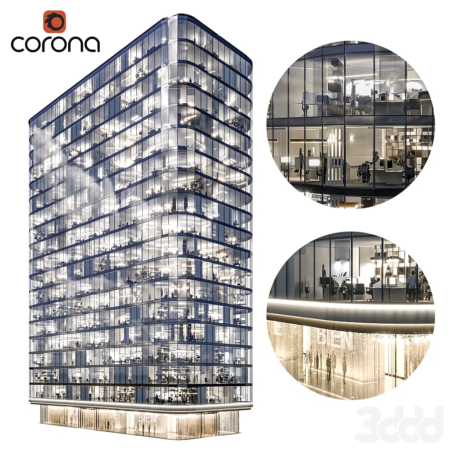 Modern office building 01