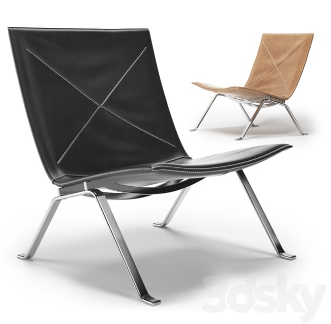 Armchair Fritz Hansen PK22 chair