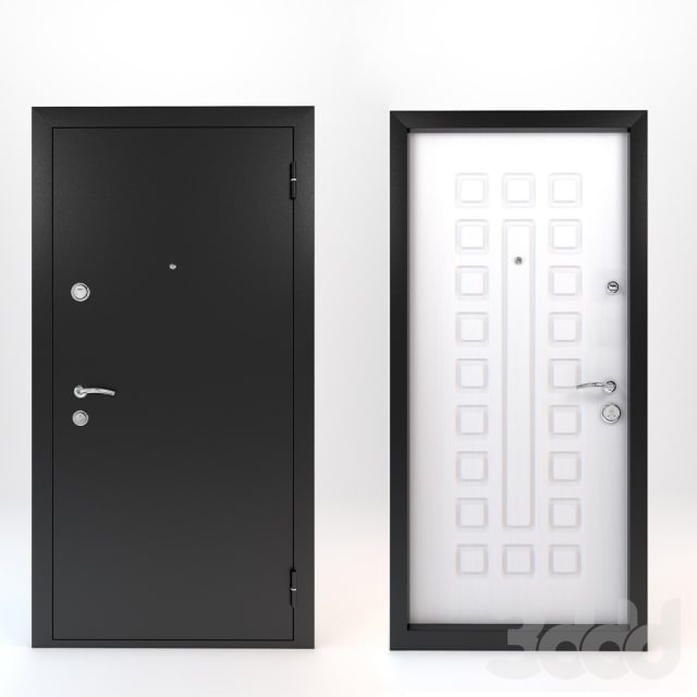 Doors are metal-wood (2 items)