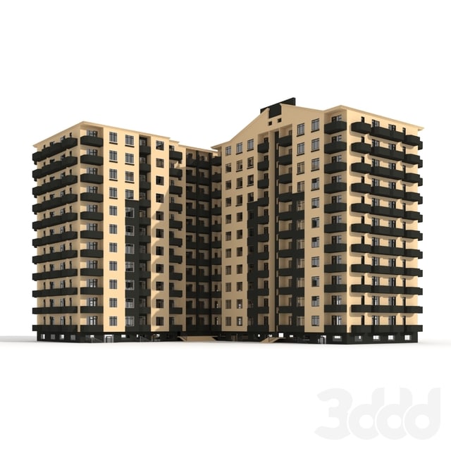 High-rise residential building.