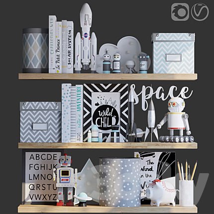 Decorative set for the children's boy