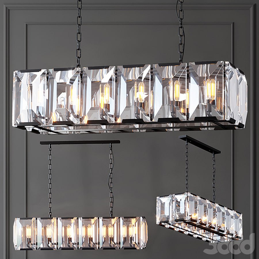 RH Harlow Crystal Square 10