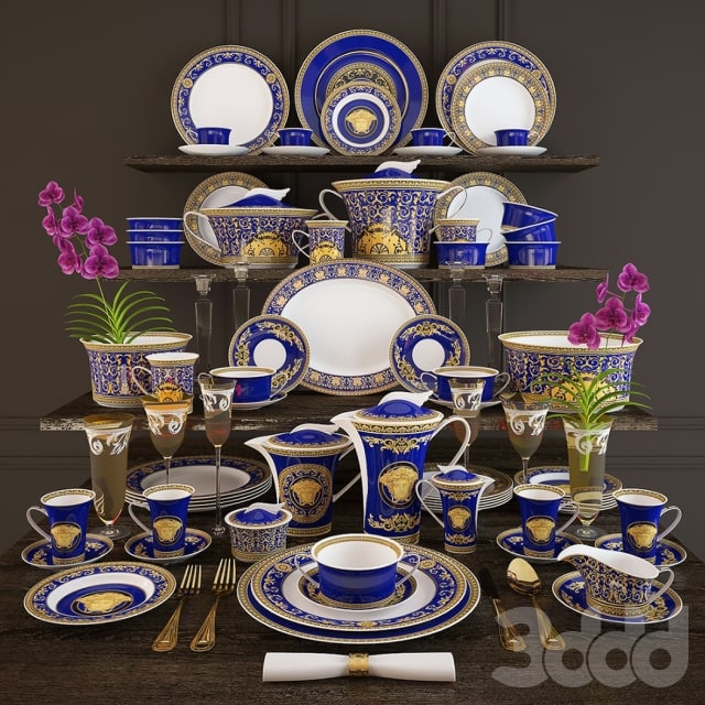 Rosenthal Versace, Medusa blue