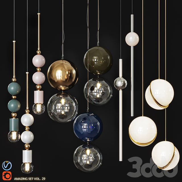 Сет подвесные светильники