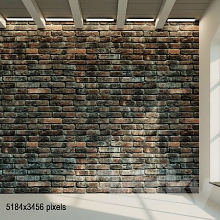 Brick wall. Old brick. 37