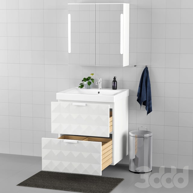 Set of bathroom furniture IKEA - GODMORGON / ODENSVIK