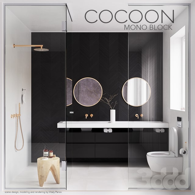 COCOON MONO BLOCK (corona PBR, vray GGX)