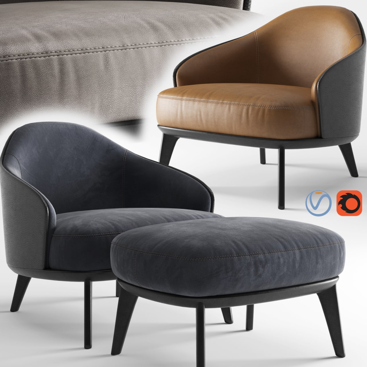 Minotti Leslie Armchair