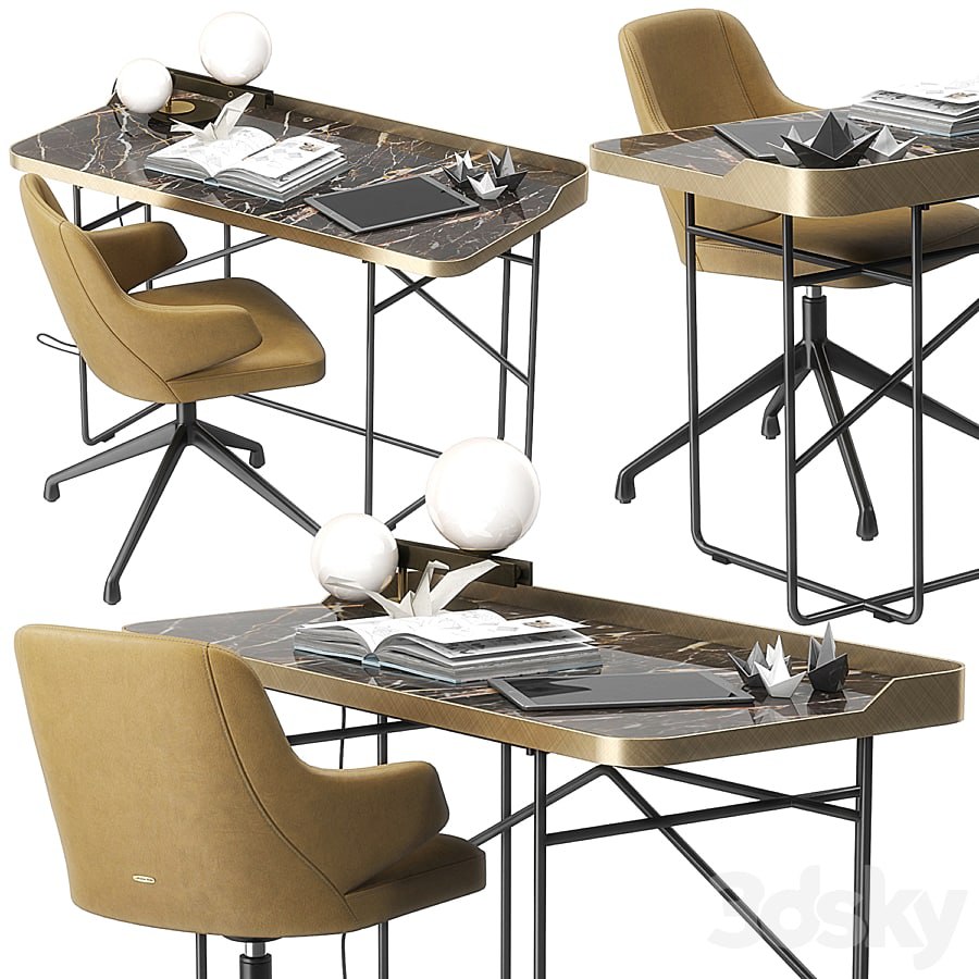 Wolf Keramik desk by Cattelan Italia Vray , , , , , , , , ,