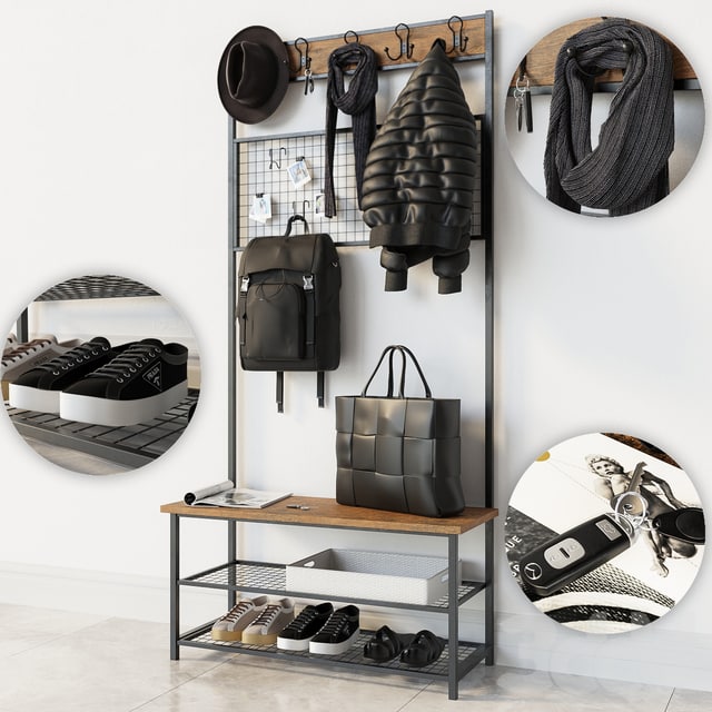 Прихожая Industrial Shoe Rack Bench