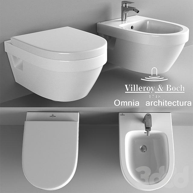 Подвесной унитаз и биде Villeroy & Boch Omnia Architectura