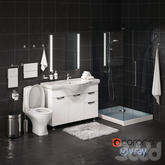 Набор сантехники и аксессуаров для санузла