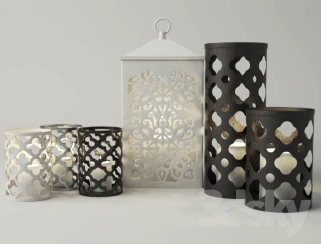 Cutout Candleholders