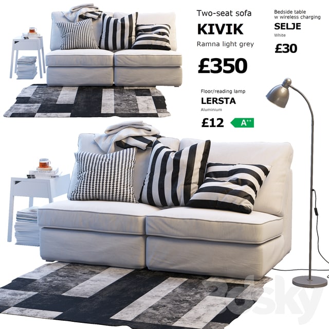 Double sofa Ikea Kivik 1
