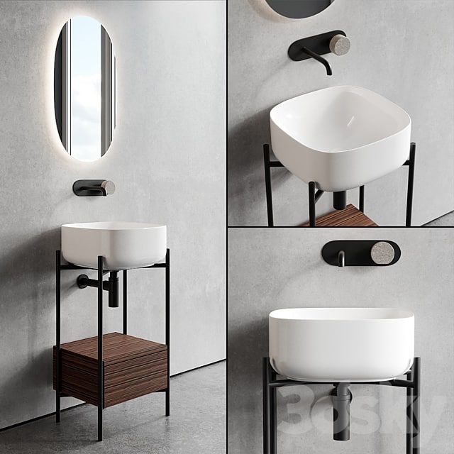 Scarabeo Ceramiche Diva Floor-standing Vanity Unit Set 1