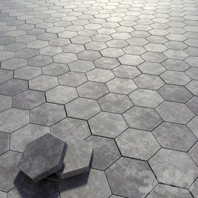 Paving stone hexagon