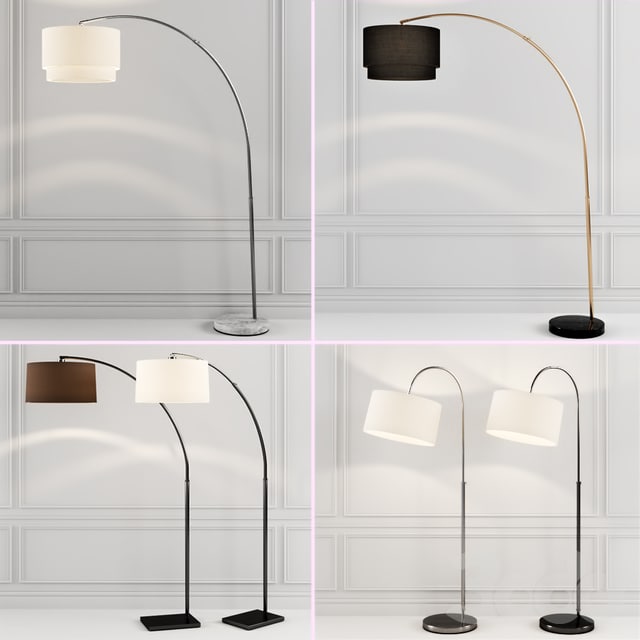 Crate & Barrel Floor Lamp Set