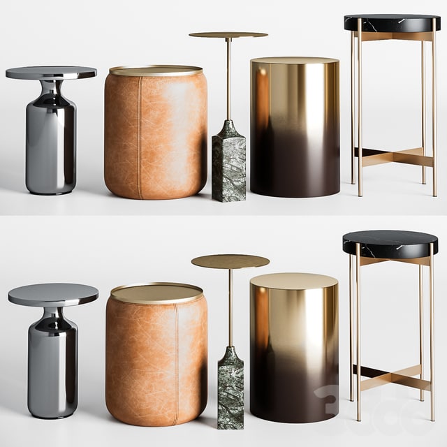 CB2 Side round tables set