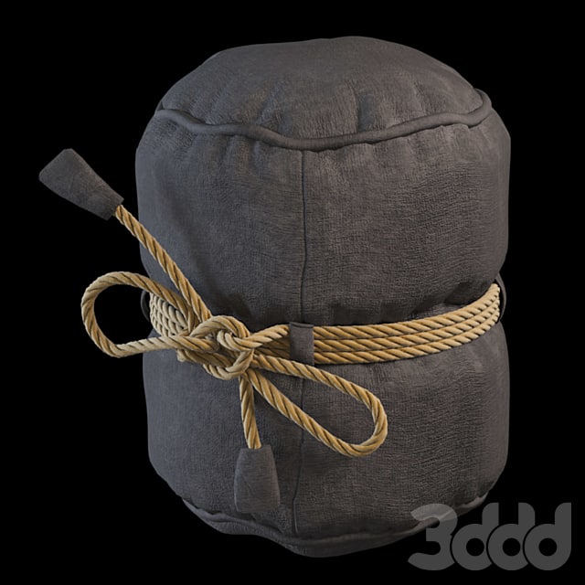 Padded Stool Knecht Graphite