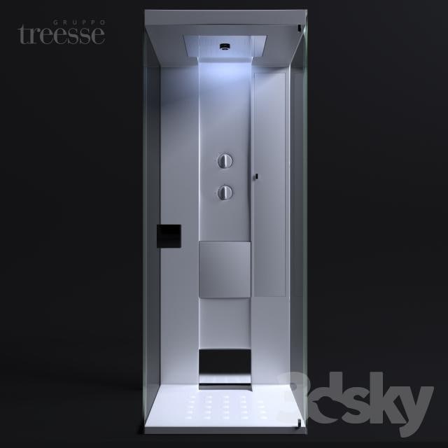 treesse, shower room, idea Dimensions: 82 X 90 X 216