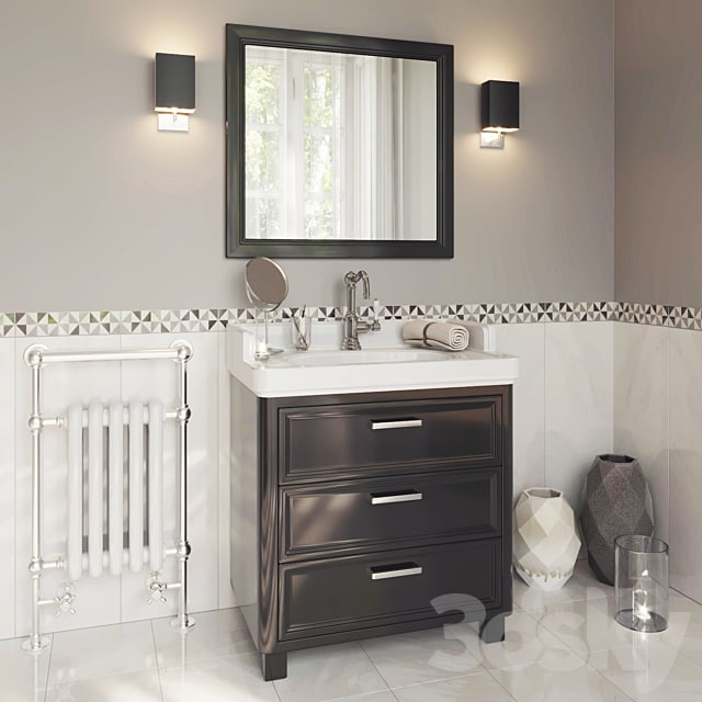 Kerama Marazzi Pompei 80 black (3 drawers