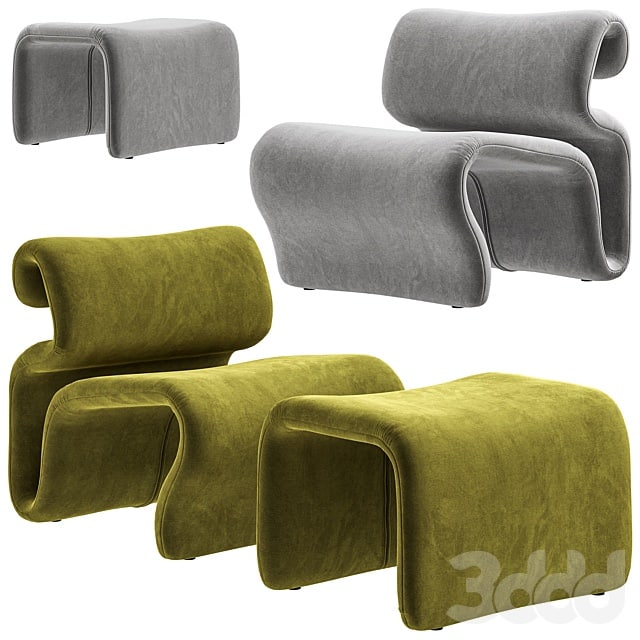 Artilleriet - Etcetera (Fabric Easy Chair and Footstool)