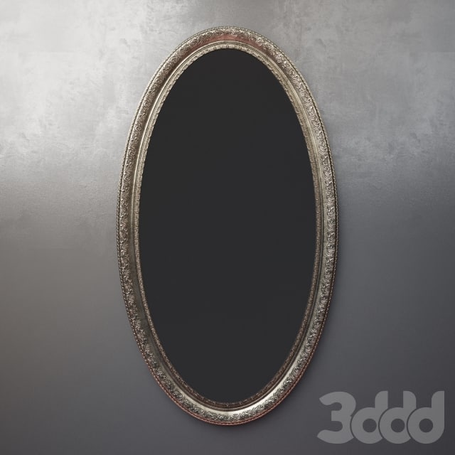 Oval mirror (baguette art. BR 1034-GLDR1)