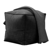 Moriah black Pouf by ashley furniture