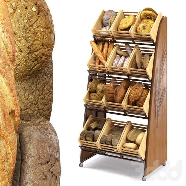 Rack with bread