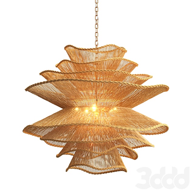 Alondra Chandelier large rattan