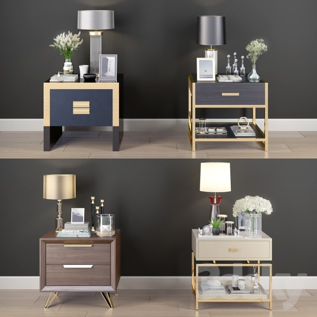 Nightstand Decorative Set01