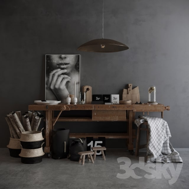 Decorative set Kamelonebutikken in the style of LOFT